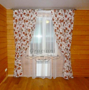 Шторы с красными маками